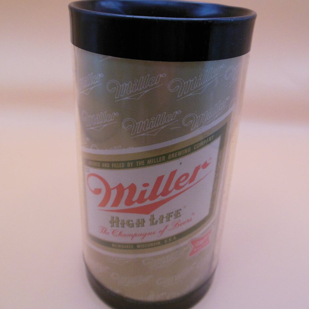 thermal mug Miller High Life The Champagne of Beers black accents and handle 90s
